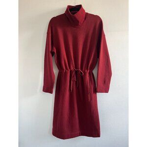 Uniqlo U Women Sweat Turtle Neck Long Sleeve Dress